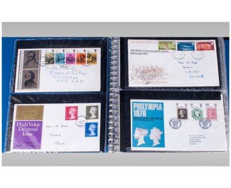 One Album of first day stamp covers from 1970 to 1975.  Most are type written and very clear.