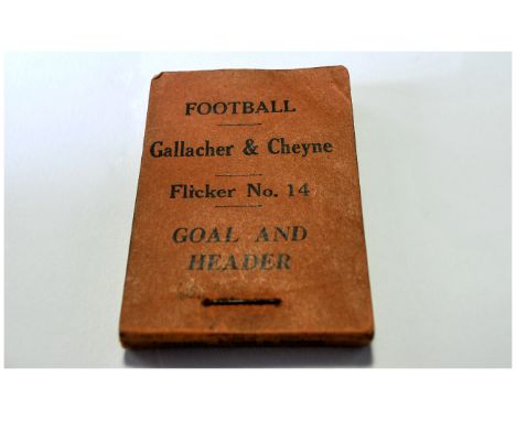 Gallacher & Cheyne Football Flicker Book, 'Goal and Header', 'Flicker No.14 from the 'Teach the Game, First Series', showing 