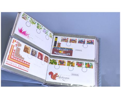 Album Of Clean First Day Covers 1992-1998 sixty in total. VEry clean and typewritten or pencil.