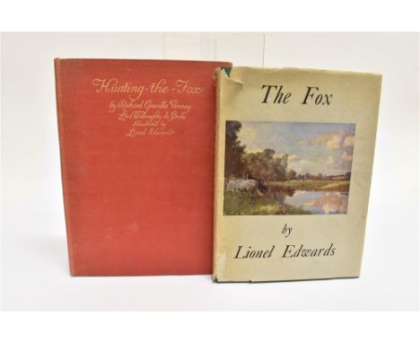 [HUNTING] EDWARDS, LIONEL: THE FOX  Collins St. James Place, Lond, 1949, cloth boards, dust jacket, colour and black and whit