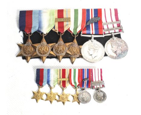 A WWII Royal Navy Officers Medal Group awarded to Lt. JRJ Cowlin, Royal Navy. Comprising six medals, naval general service me