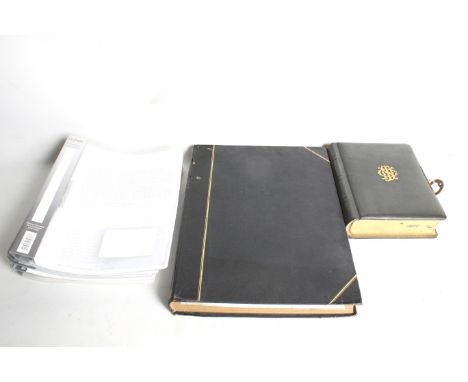 Two circa 1900 photograph albums and five files of copies of the diaries of George Napier Johnston. The first inscribed to th