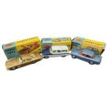 Three boxed Corgi cars, to include: - 241 Ghia L.64 with Chrysler Engine - 424 Ford Zephy Estate Car