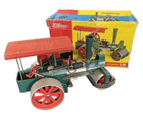 A boxed Wilesco 'Old Smoky' live model steam roller