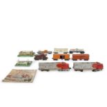 A 1949 Post-War Lionel Lines 0 gauge Santa Fe 2333-20 freight engine, with a good collection of