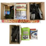 A mixed lot of various 00 gauge track, diorama accessories etc