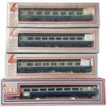 Four boxed Lima 00 gauge corridors, to include: - Intercity BR - 2CL MK - BR MK2 - MK3 Trailer Guard