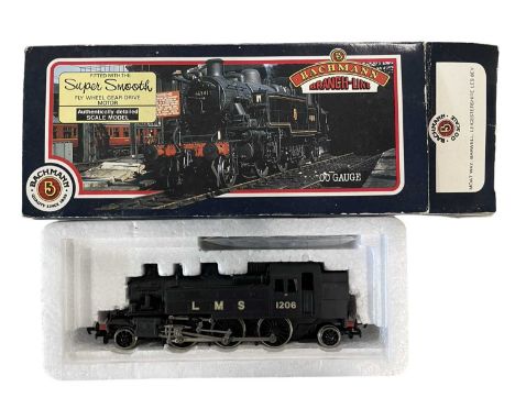A boxed Bachmann 00 gauge 31-453 Ivatt 2-6-2 Tank 1206 LMS un-lined in black livery