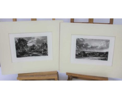 John Constable (1776-1837) two mezzotints - The Glebe Farm and A Summerland, 21cm x 30cm, mounted (2)