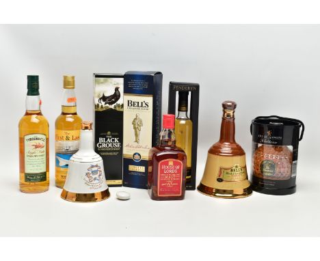 WHISKY, nine bottles comprising one bottle of THE FIRST &amp; LAST LEG, Single Speyside Malt distilled for The Whisky Connois