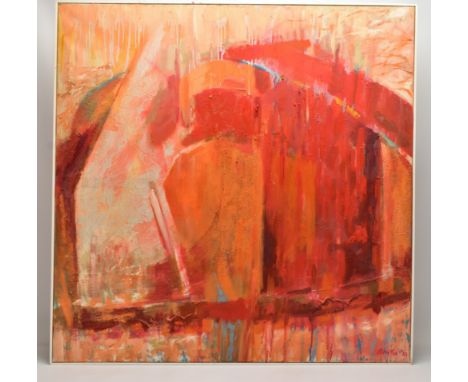 GRAHAM BENTON R.B.S.A (BRITISH 1934-2022) 'EVE', AN ABSTRACT COMPOSITION, signed and dated '10 bottom right, RBSA exhibition 