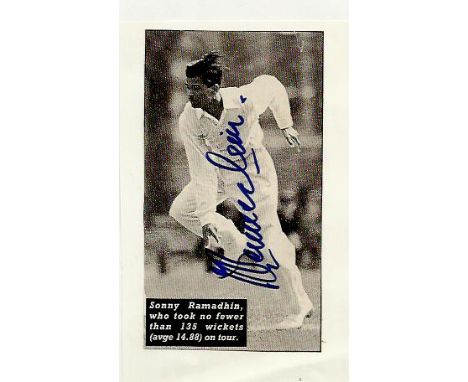 International Spin Bowlers Cricket Legends collection 13 top cricket names signed on cards, magazine photos light fixed to wh