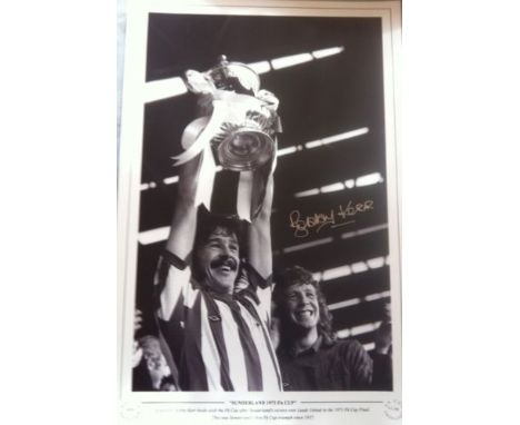 SUNDERLAND 1973 Limited Edition photo print, limited to only 75, this has been HAND signed by BOBBY KERR using a silver marke