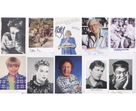 Comedy. A selection of 10 postcard sized pictures of various comedy stars. Sean Hughes, Stephen Fry (Black Adder), Matt Lucas