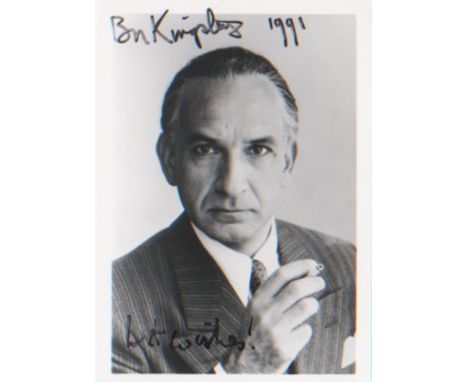 Sir Ben Kingsley. 7”x5” portrait. Excellent.