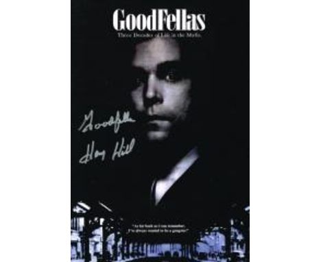 HENRY HILL The Original ' Goodfella' This is who the movie was based on  now deceased superb hand signed 17 x 11 photo. Good 