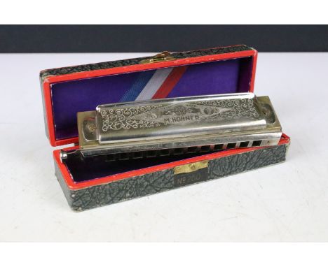 M. Hohner ‘ The Super Chromonica ‘ harmonica, in original C box