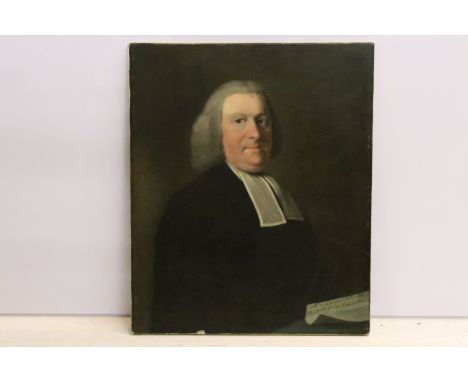 19th century English school, head and shoulders portrait study of Rev. Patrick Bennet, inscribed lower right 'call no man you