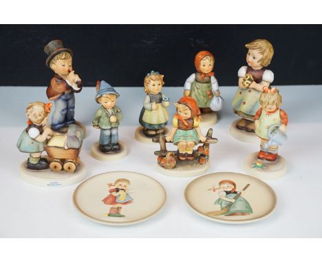 Selection of Goebel German figurines to include Grandma's Girl, Morning Stroll, Heart and Soul, For Mother, Serenade, Little 