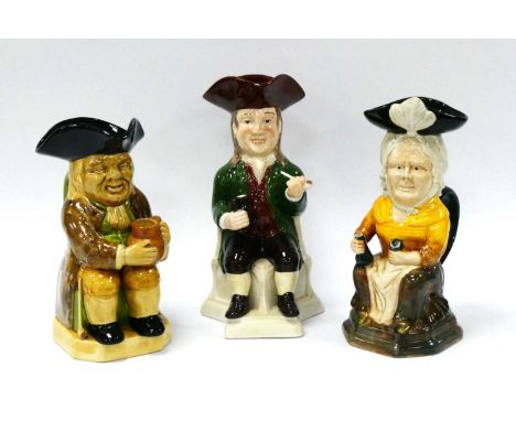 Three Ralph Wood &amp; Sons Replica Toby Jugs, modelled from the originals - Toby limited edition No 902 Marth Gunn No 956, T