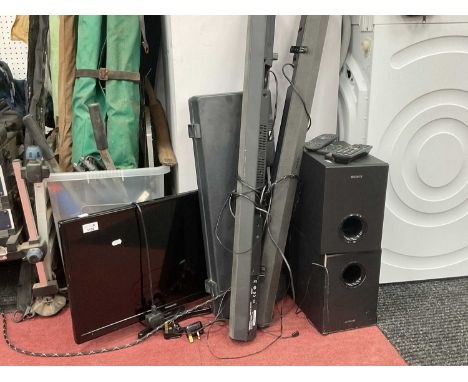 Panasonic TX-24E Flatscreen TV. Sony active speaker system SA-CT60BT and SSWCT60. Yamaha Portasound PC-100 (untested, sold fo
