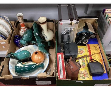 Praktica PLC2 Camera, Cometa Benicini, Agilux, accessories, slide projector, metal carry case, Anglotone radio, hobbies, HMS 