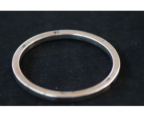 Silver bangle 