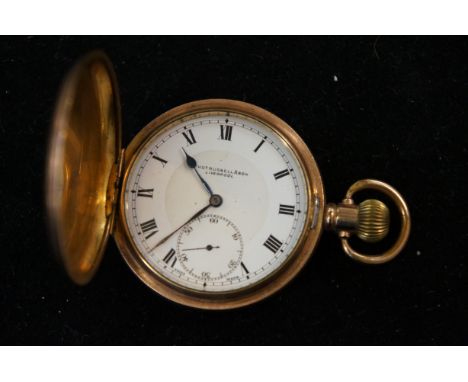 Tho Russel &amp; Son Liverpool gold plated pocket watch