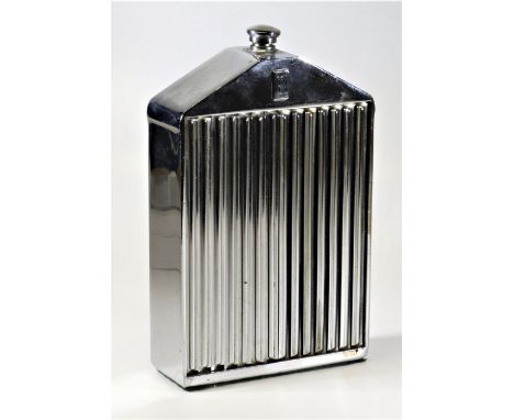 A RUDDSPEED ROLLS-ROYCE RADIATOR DECANTER. A later version of this popular decor item, with its threaded radiator cap, black 