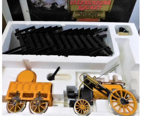 STEPHENSON'S ROCKET. A Hornby Railways 3½-inch gauge model, unused and still contained in its original delivery box, with ins