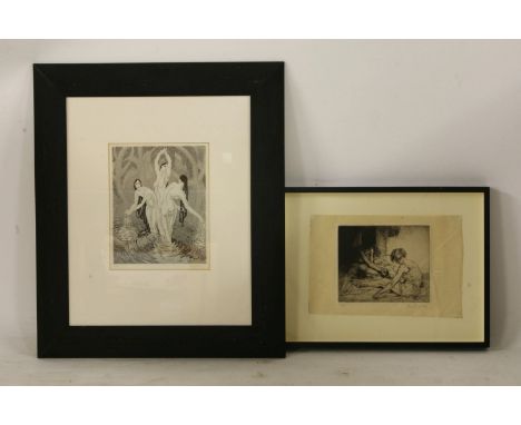 Cecil Leslie (1900-1980) THREE NUDES BATHING Etching and aquatint, signed and numbered 5/50 in pencil25.5 x 20cm;and another 