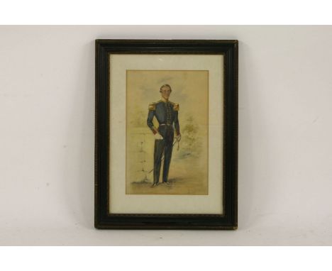 Portrait of Daniel Alexander (1827-1857)watercolour33 x 22cmKilled at Lucknow, during the second defence on 28 September 1857