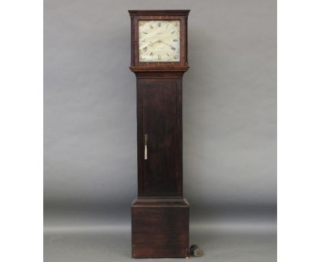 A Jones of Sevenoaks oak cased longcase clock