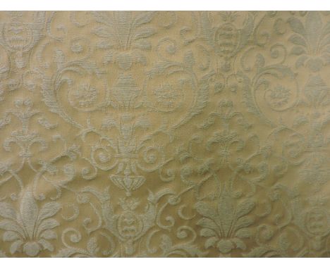A pair of gold curtains