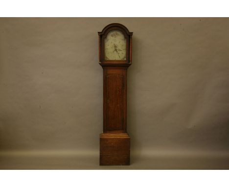 A Richardson, Coleford, oak 30 hours longcase clock