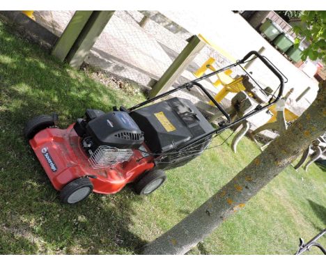 A Sovereign sprint XP40 petrol rotary mower with Briggs and Stratton engine