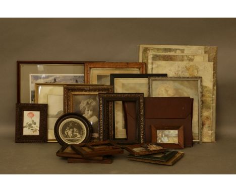 A collection of various prints and watercolours