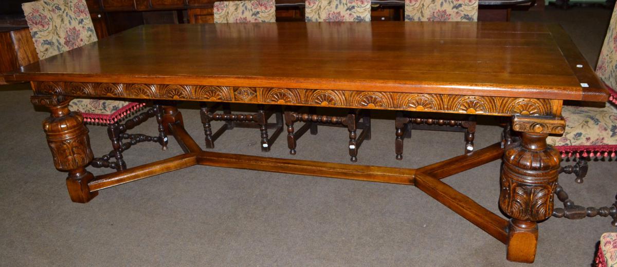 Bespoke Reion Dining Table By The Royal Oak Furniture Company Lot 695 Bespoke Reion Dining Table By The Royal Oak Furniture Company Raised On