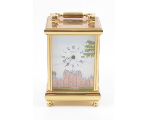 Modern carriage clock, by Kingsley Enamels, to celebrate The Queen Mother's 95th year, from an edition of ninety-five, batter