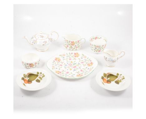 A Paragon "Belinda" tea service and Mintons "Haddon Hall" teaware.