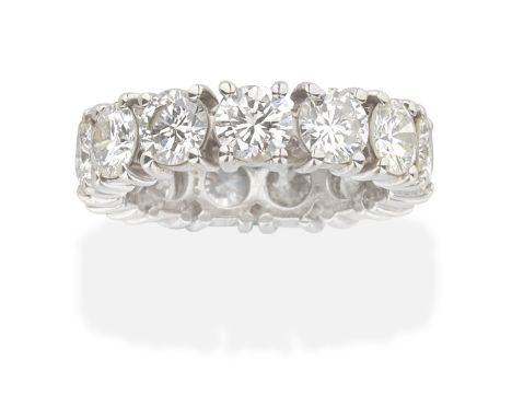 DIAMOND ETERNITY RINGBrilliant-cut diamonds, diamonds approx. 4.30cts total, ring size approx. K½For further information on t