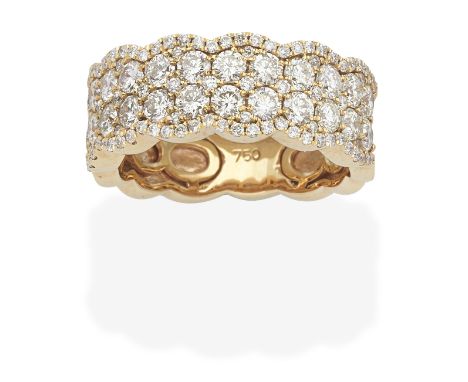 DIAMOND-SET RINGBrilliant-cut diamonds, mounted in 18 carat gold, diamonds approx. 1.25cts total, UK hallmark, ring size appr