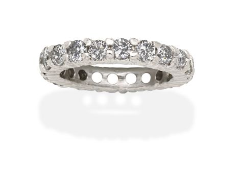 DIAMOND ETERNITY RINGBrilliant-cut diamonds, diamonds approx. 2.80cts total,  ring size approx. LFor further information on t