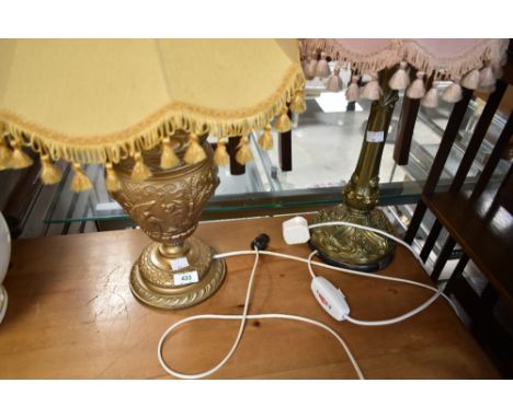 Two vintage table lamps