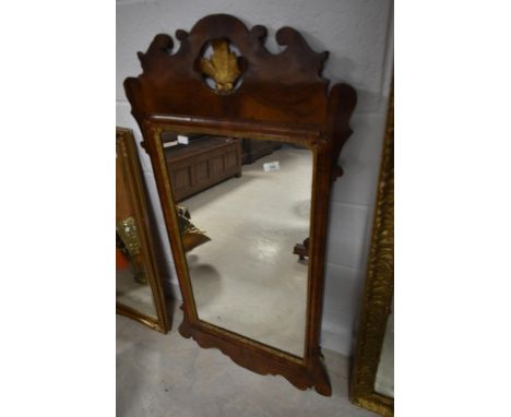A Georgian Chippendale style wall mirror, approx. 112 x 55cm