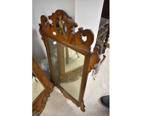 A 19th Century Chippendale style wall mirror
