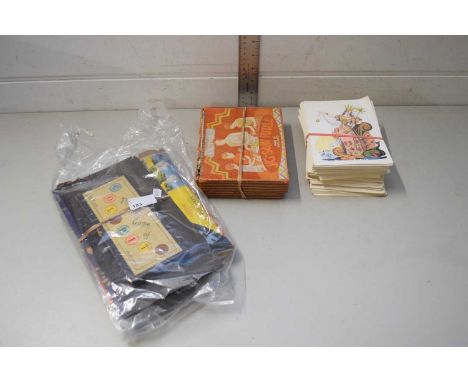 MIXED LOT OF VINTAGE GAMES, THEATRICAL PORTRAIT CARDS, AND OTHER ITEMS