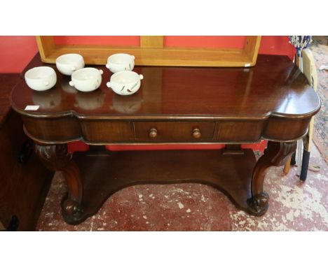 Victorian mahogany console table