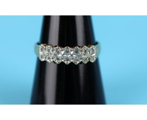 Gold diamond set ring