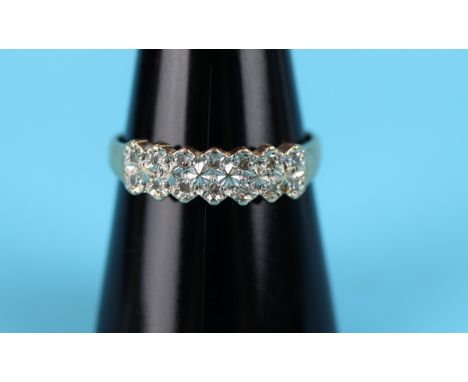 Gold diamond set ring